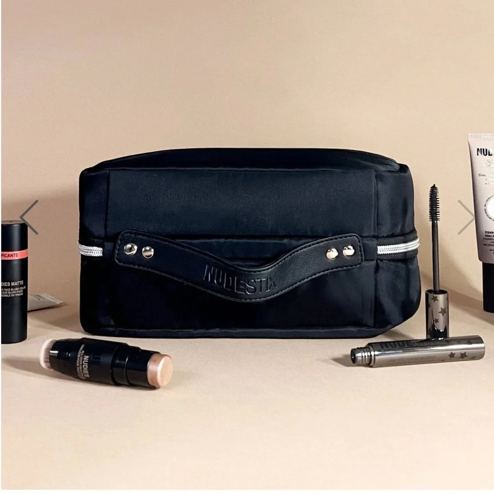 NUDESTIX Hanging Cosmetic Case Black NWT $64